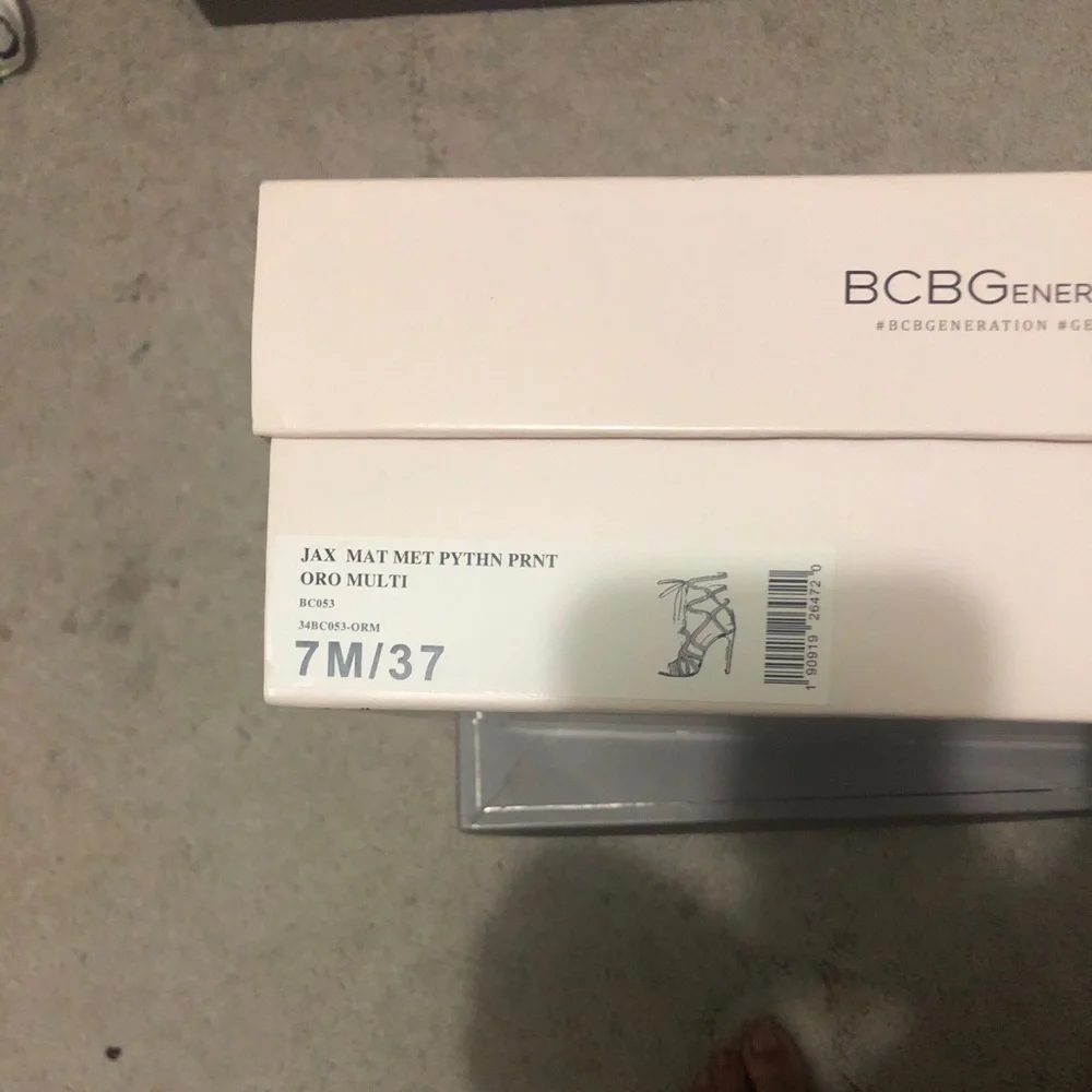 BCBGeneration Oro Multi Python Print Heels - Picture 2 of 4